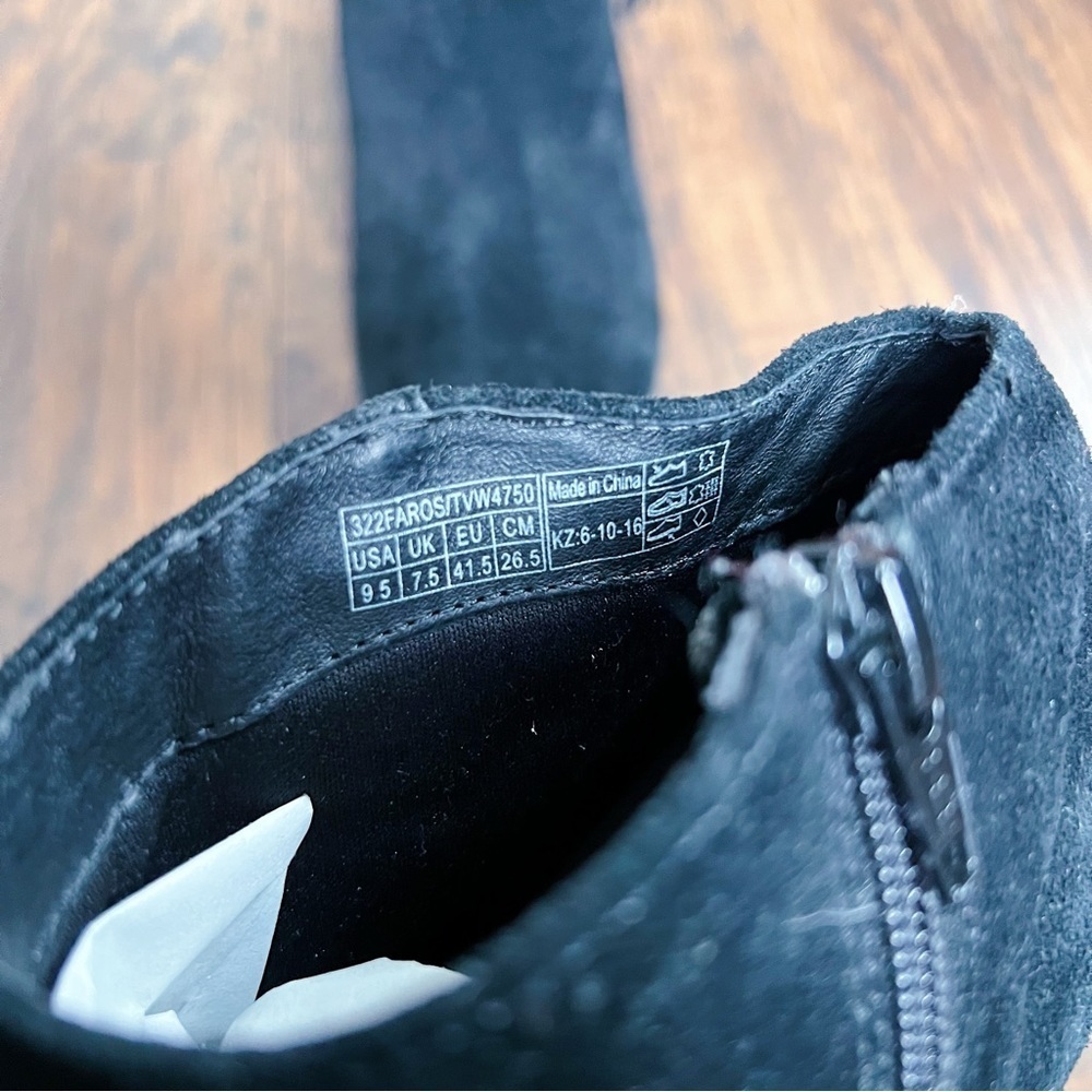 Vionic Faros Fringed Bootie Ankle Boot Black Sued… - image 8